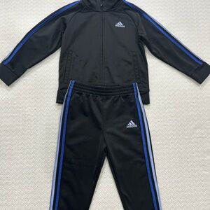 Adidas Black Tracksuit Set